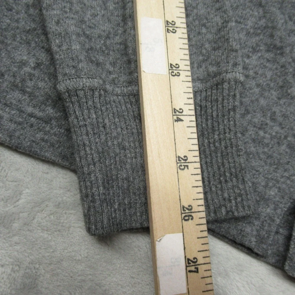 The North Face Wool Sweater Mens Large Gray Blend Quarter Zip Soft Warm VTG Rare